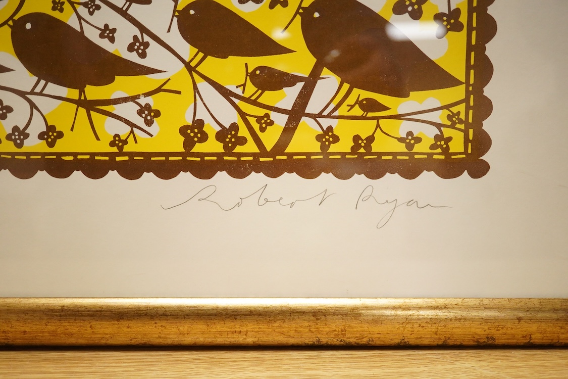 Robert Ryan (b.1962), 'We are all part of each other...' signed and numbered 3/200 to the margin, limited edition laser cut print created to raise funds for the children of Haiti, 49 x 67cm